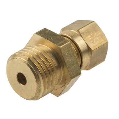 RS PRO Thermocouple Compression Fitting for Use with Thermocouple, 1/4 BSPP, 3mm Probe, RoHS Compliant Standard