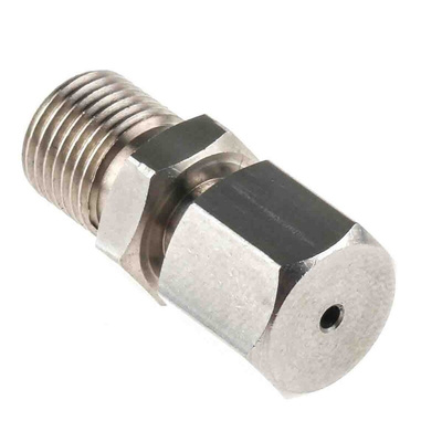 RS PRO Thermocouple Compression Fitting for Use with Thermocouple, 1/8 BSPP, 1.5mm Probe, RoHS Compliant Standard