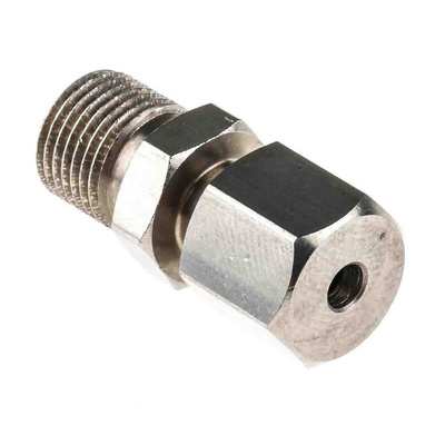 RS PRO Thermocouple Compression Fitting for Use with Thermocouple, 1/8 BSPP, 3mm Probe, RoHS Compliant Standard