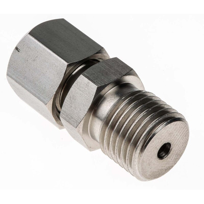 RS PRO Thermocouple Compression Fitting for Use with Thermocouple, 1/4 BSPP, 3mm Probe, RoHS Compliant Standard