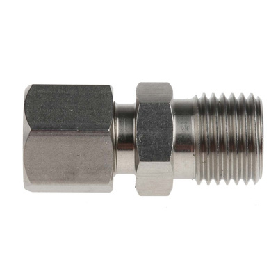 RS PRO Thermocouple Compression Fitting for Use with Thermocouple, 1/4 BSPP, 6mm Probe, RoHS Compliant Standard