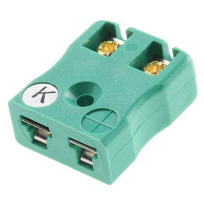 RS PRO PCB Mounting Thermocouple Connector for Use with Type K Thermocouple, Miniature Size, IEC Standard