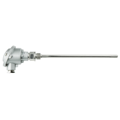 Reckmann PT100 RTD Sensor, 9mm Dia, 250mm Long, G1/2, +400°C Max