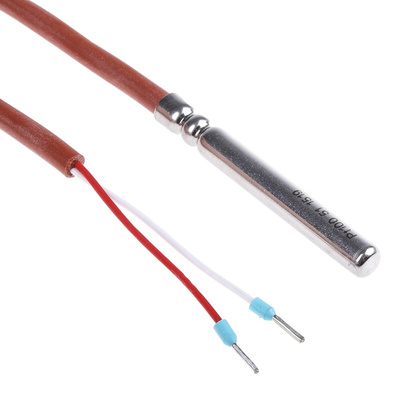 Jumo PT100 RTD Sensor, 6mm Dia, 50mm Long, 2 Wire, Probe, Class B +180°C Max