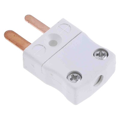 RS PRO In-Line Thermocouple Connector for Use with Type CU Thermocouple, Miniature Size, IEC Standard