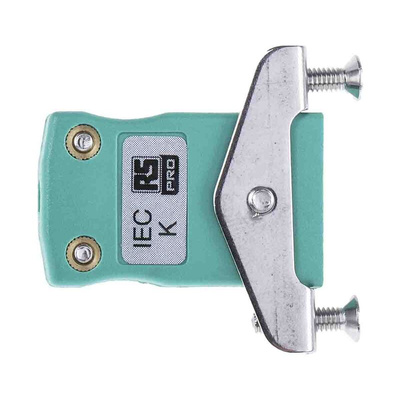 RS PRO Panel Mount Thermocouple Connector for Use with Type K Thermocouple, Miniature Size, IEC Standard