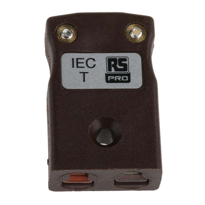 RS PRO In-Line Thermocouple Connector for Use with Type T Thermocouple, Miniature Size, IEC Standard