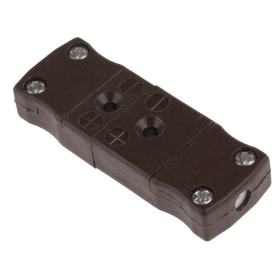 RS PRO In-Line Thermocouple Connector for Use with Type T Thermocouple, Miniature Size, IEC Standard