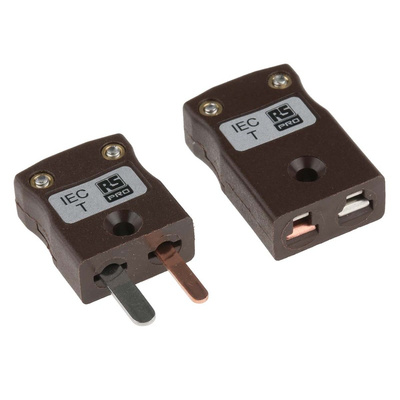 RS PRO In-Line Thermocouple Connector for Use with Type T Thermocouple, Miniature Size, IEC Standard