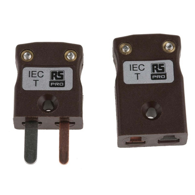 RS PRO In-Line Thermocouple Connector for Use with Type T Thermocouple, Miniature Size, IEC Standard