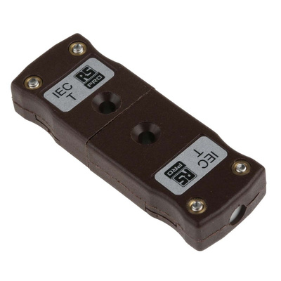RS PRO In-Line Thermocouple Connector for Use with Type T Thermocouple, Miniature Size, IEC Standard
