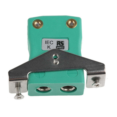 RS PRO Panel Mount Thermocouple Connector for Use with Type K Thermocouple, Standard Size, IEC Standard