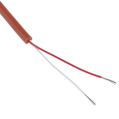 Correge PT100 RTD Sensor, 6mm Dia, 100mm Long, 2 Wire, Probe, Class A +200°C Max