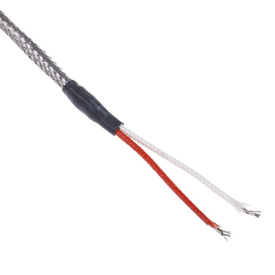 Correge PT100 RTD Sensor, 6mm Dia, 100mm Long, 2 Wire, Probe, Class A +400°C Max