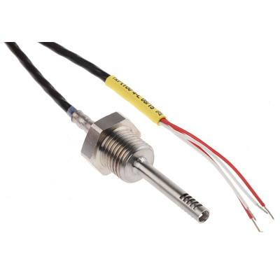 Electrotherm PT100 RTD Sensor, 4.5mm Dia, 40mm Long, G1/4, F0.3 +200°C Max