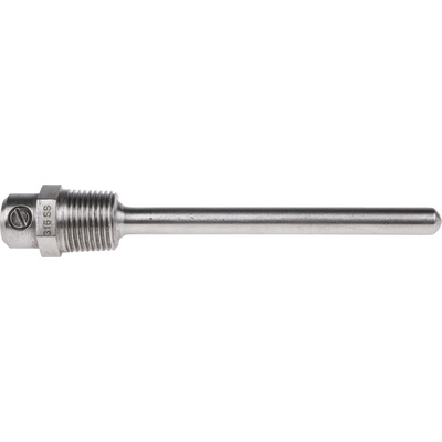 RS PRO Thermowell for Use with PT 100 + 10K3A1 Thermocouple, RoHS Compliant Standard