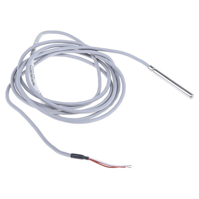 Correge PT100 RTD Sensor, 6mm Dia, 60mm Long, 3 Wire, Probe, Class A +200°C Max