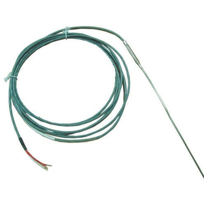 Correge PT100 RTD Sensor, 2.5mm Dia, 500mm Long, 3 Wire, Probe, +500°C Max