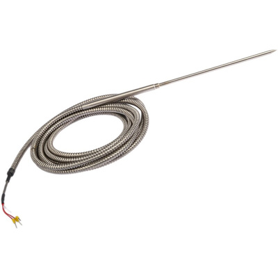 Correge PT100 RTD Sensor, 5mm Dia, 150mm Long, 3 Wire, Class B +250°C Max