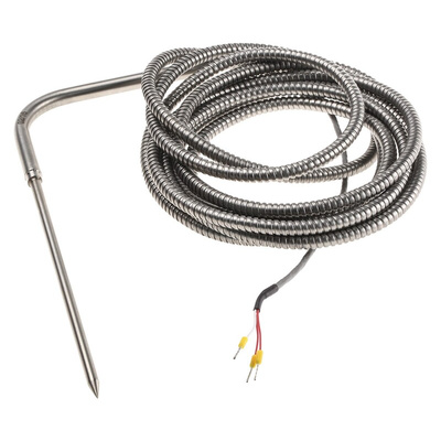 Correge PT100 RTD Sensor, 5mm Dia, 150mm Long, 3 Wire, Probe, Class B +250°C Max