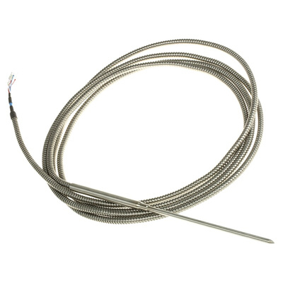 Correge PT100 RTD Sensor, 5mm Dia, 150mm Long, 2 x 3 Wire, Probe, Class B +250°C Max