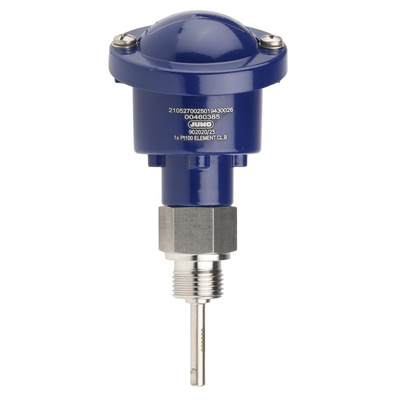 Jumo PT100 RTD Sensor, 6mm Dia, 50mm Long, 3 Wire, G1/2, Class B +400°C Max
