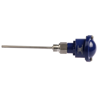 Jumo PT100 RTD Sensor, 6mm Dia, 150mm Long, 3 Wire, G1/2, Class B +400°C Max