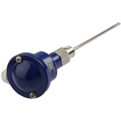 Jumo PT100 RTD Sensor, 6mm Dia, 150mm Long, 3 Wire, G1/2, Class B +400°C Max