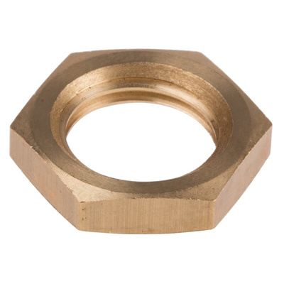 RS PRO Brass Locknut for Use with Temperature Sensor, 1/4 BSPP, RoHS Compliant Standard