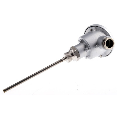 Jumo PT100 Temperature Sensor, 6mm Dia, 150mm Long, +200°C Max