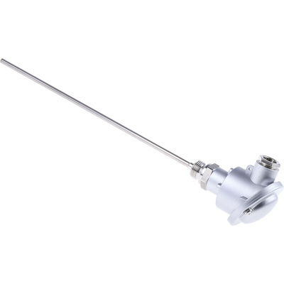 Jumo PT100 Temperature Sensor, 6mm Dia, 300mm Long, +200°C Max