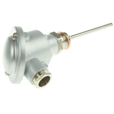 Jumo PT100 Temperature Sensor, 6mm Dia, 100mm Long, +400°C Max