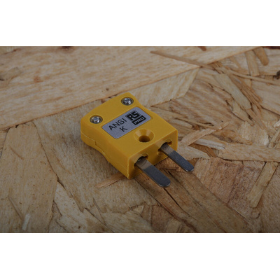 RS PRO In-Line Thermocouple Connector for Use with Type K Thermocouple, Miniature Size, ANSI Standard