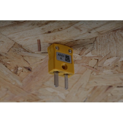 RS PRO In-Line Thermocouple Connector for Use with Type K Thermocouple, Miniature Size, ANSI Standard