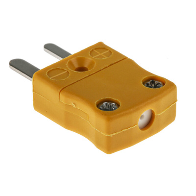 RS PRO In-Line Thermocouple Connector for Use with Type K Thermocouple, Miniature Size, ANSI Standard