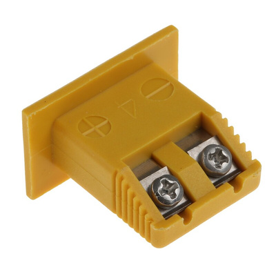 RS PRO Fascia Thermocouple Connector for Use with Type K Thermocouple, Miniature Size, ANSI Standard