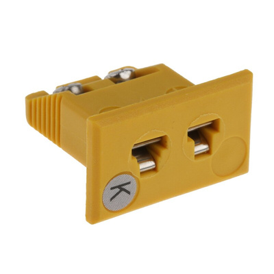 RS PRO Fascia Thermocouple Connector for Use with Type K Thermocouple, Miniature Size, ANSI Standard