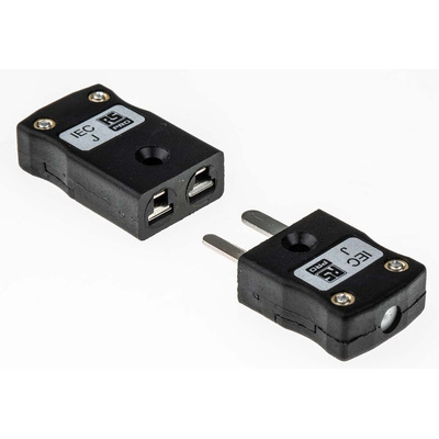 RS PRO In-Line Thermocouple Connector for Use with Type J Thermocouple, Miniature Size, IEC Standard