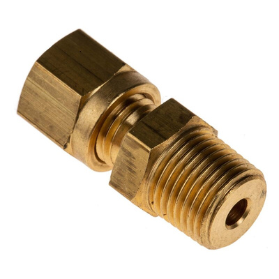 RS PRO Thermocouple Compression Fitting for Use with Thermocouple, 1/8 BSPT, 1.5mm Probe, RoHS Compliant Standard