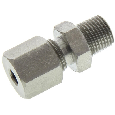 RS PRO Thermocouple Compression Fitting for Use with Thermocouple, 1/8 BSPT, 4.5mm Probe, RoHS Compliant Standard