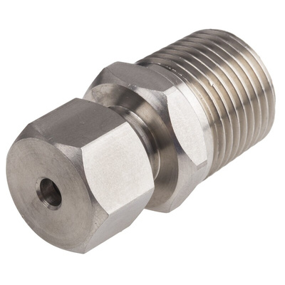 RS PRO Thermocouple Compression Fitting for Use with Thermocouple, 1/2 BSPT, 4.5mm Probe, RoHS Compliant Standard