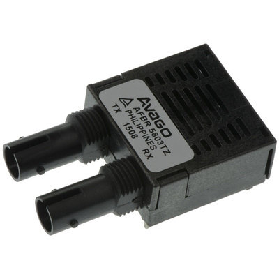 Broadcom AFBR-5803TZ Fibre Optic Transceiver, ST Connector, 100Mbit/s, 1380Nm 9-Pin