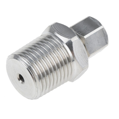 RS PRO In-Line Thermocouple Compression Fitting for Use with Thermocouple, 1/2 NPT, 1/8in Probe, RoHS Compliant Standard