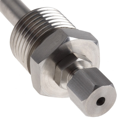 RS PRO Thermowell for Use with Temperature Probe, 1/2 BSP, 3 mm, 8 (Pocket) mm Probe