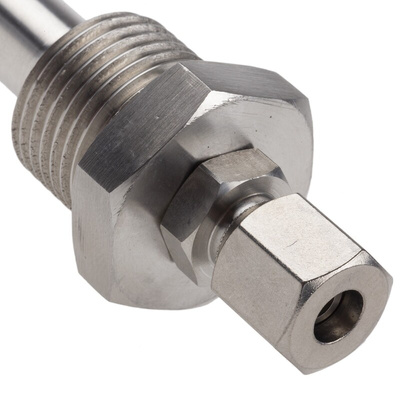 RS PRO Thermopocket for Use with Temperature Probe, 1/2 BSP, 6mm Probe