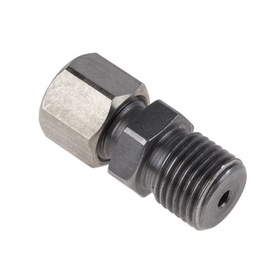 RS PRO In-Line Thermocouple Compression Fitting for Use with Thermocouple, 1/4 BSP, 1.5mm Probe