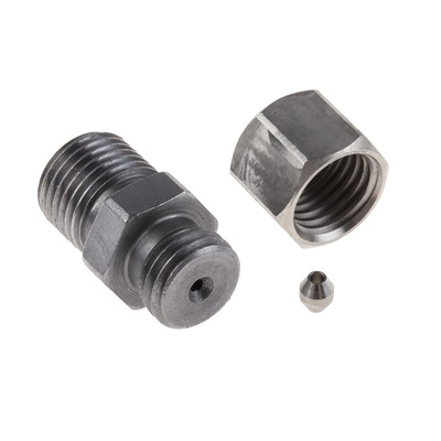 RS PRO In-Line Thermocouple Compression Fitting for Use with Thermocouple, 1/4 BSP, 1.5mm Probe