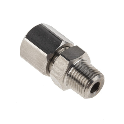 RS PRO In-Line Thermocouple Compression Fitting for Use with Thermocouple, 1/8 BSPT, 4mm Probe