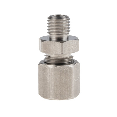 RS PRO In-Line Thermocouple Compression Fitting for Use with Thermocouple, M8, 4mm Probe