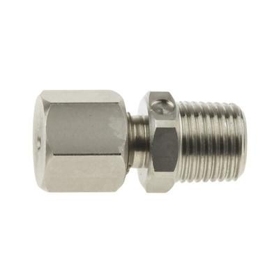 RS PRO In-Line Thermocouple Compression Fitting for Use with Thermocouple, 1/8 NPT, 2mm Probe